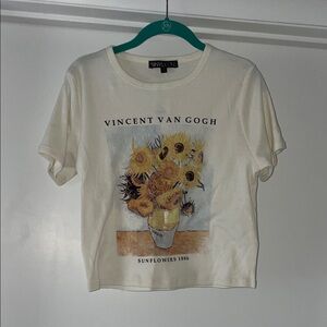 Vincent Van Gogh Sunflowers Cream T-Shirt